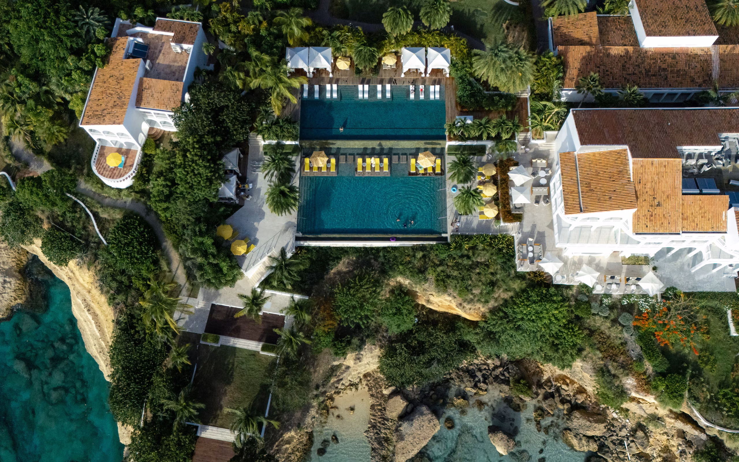 Malliouhana pool deck and Caribbean view