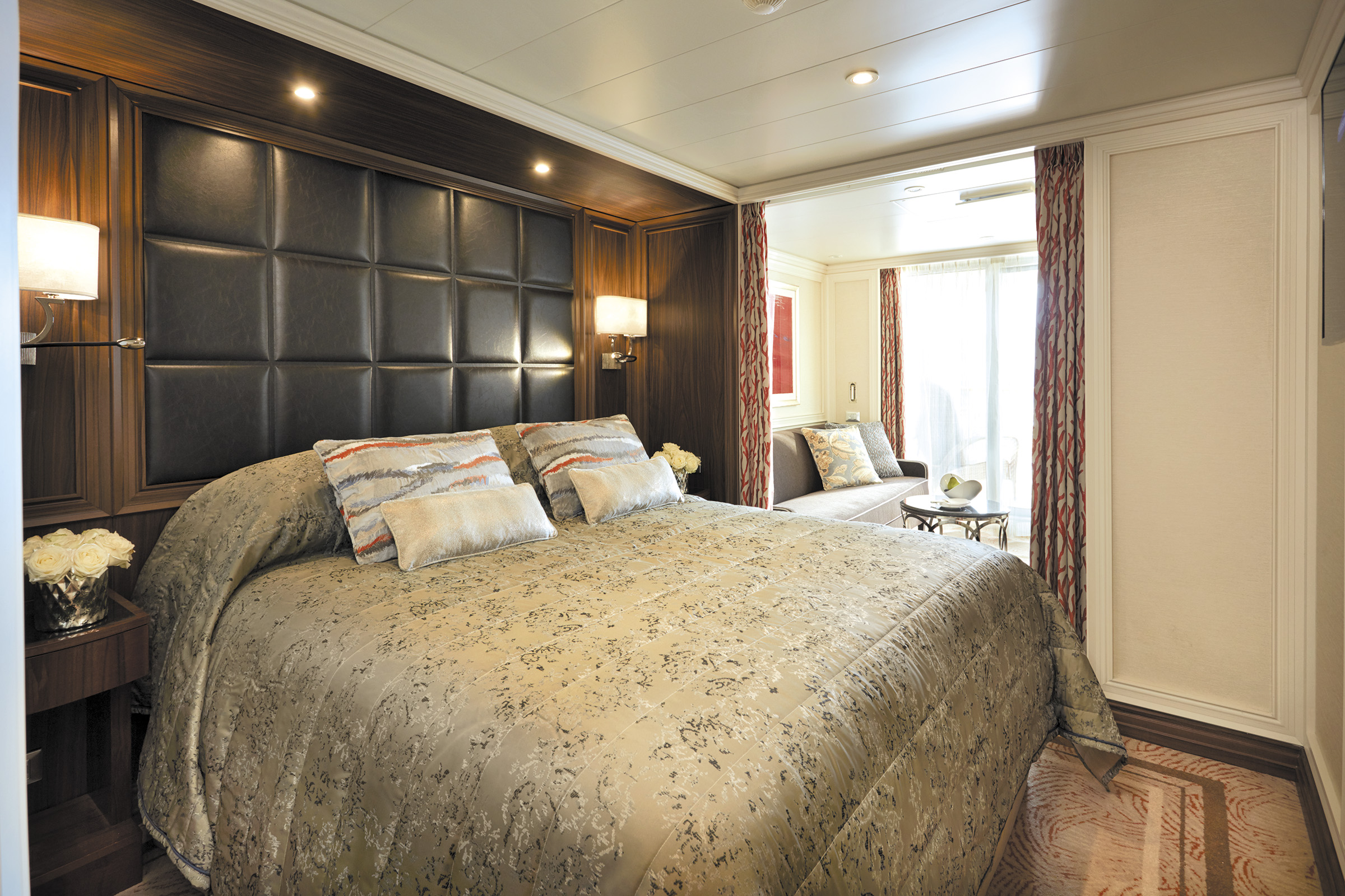 Veranda Suite interior aboard the SS Explorer